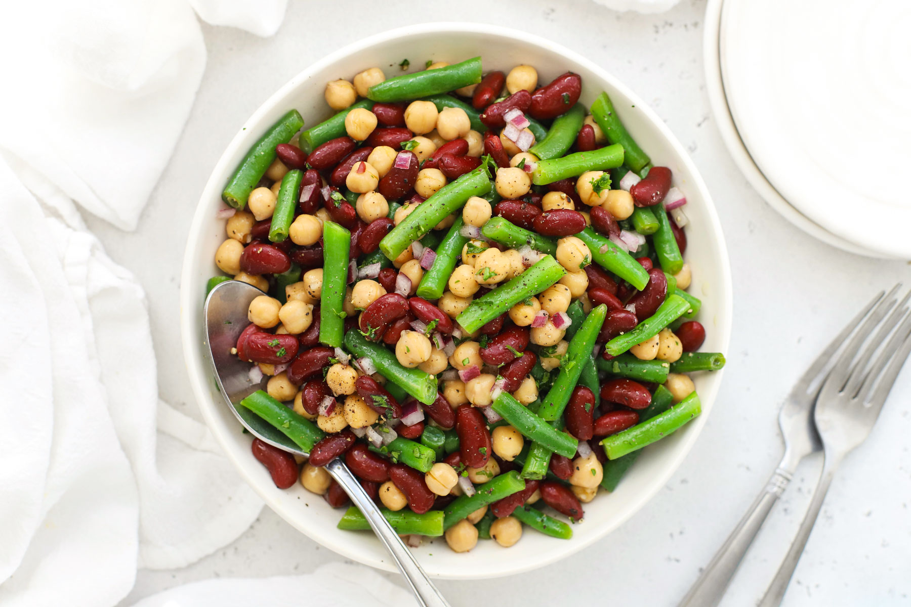 Healthy Three Bean Salad: Protein, Fiber, and Gut Benefits